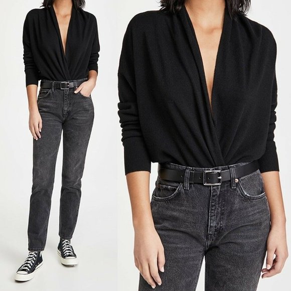 Nili Lotan Sweaters - ❤️SOLD❤️Nili Lotan Lakota Cashmere Wrap Black